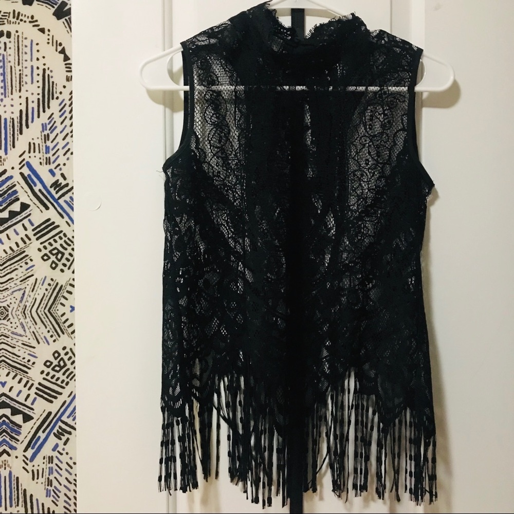 ZARA BLACK LACE TOP